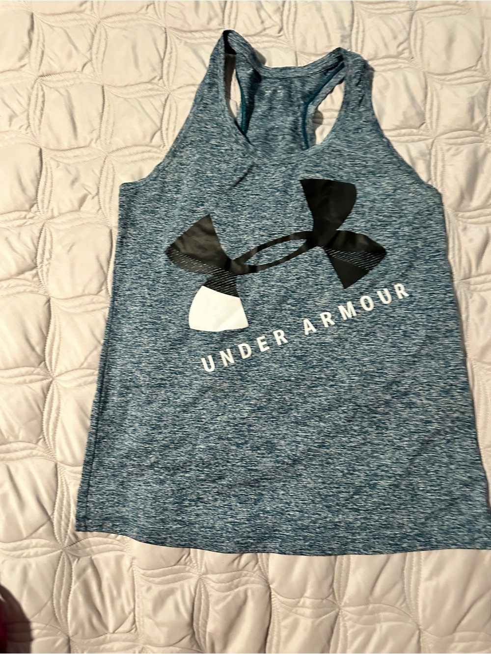 Under Armour Women's Teal Heather Racerback Tank Top